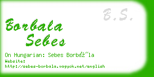 borbala sebes business card